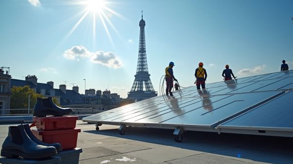 Installation efficace de panneaux photovoltaïques à Paris 8e