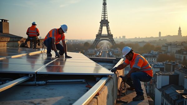 Installation efficace de panneaux photovoltaïques à Paris 8e